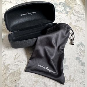 Salvatore Ferragamo Black Sunglass Case EUC